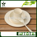 Verde, prato, jogo, bio, jantar, jogo, bambu, dinnerware